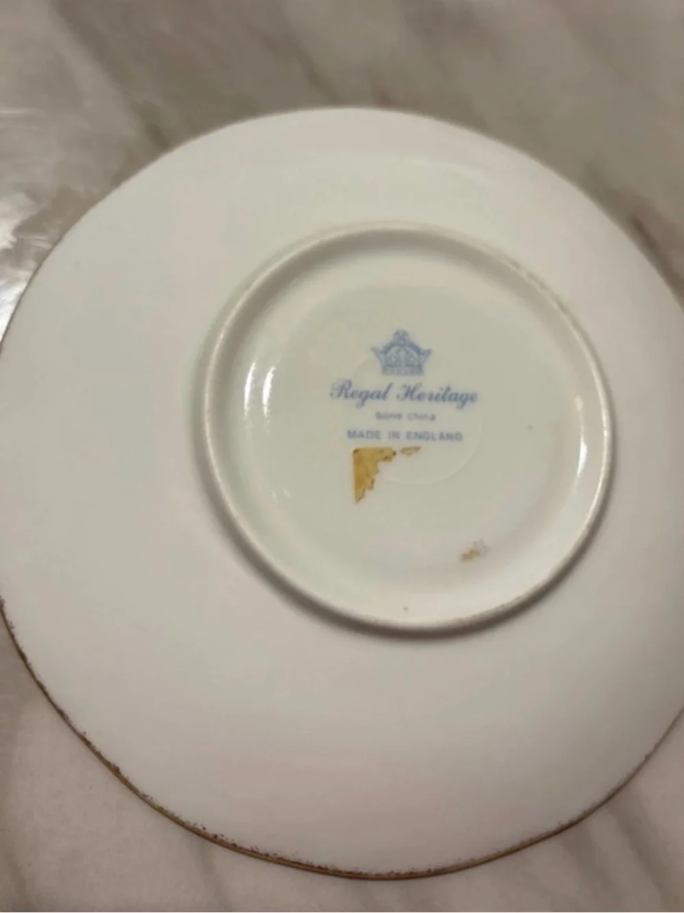 Heritage Pink Floral Porcelain Tea Cup & Saucer with Gold Trim